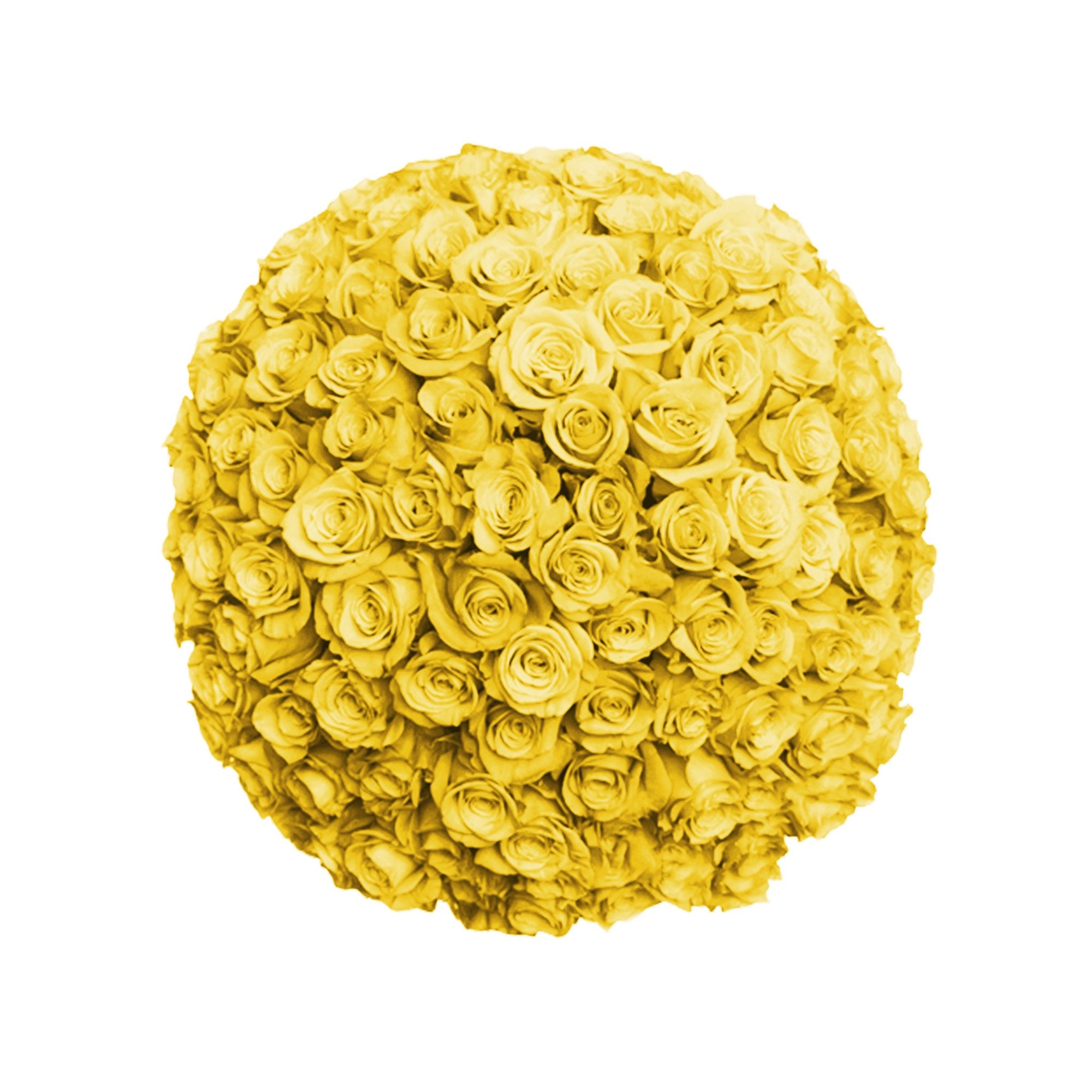 Fresh Roses in a Crystal Vase | Yellow - 1 Dozen - Roses