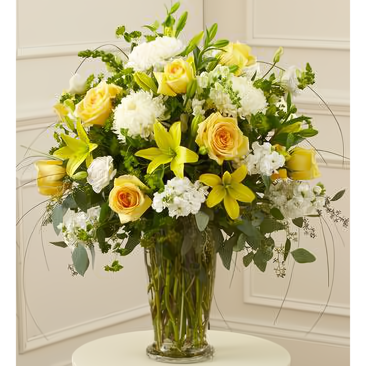Beautiful Blessings Yellow Vase Arrangement - Funeral &gt; For the Service