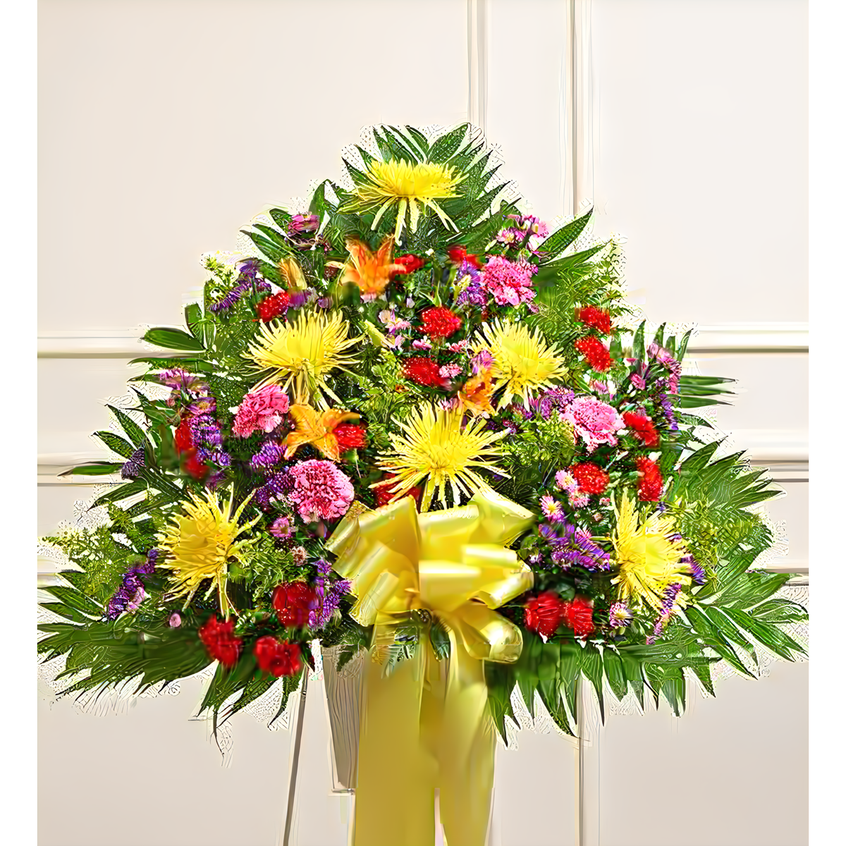 Heartfelt Sympathies Bright Standing Basket - Funeral &gt; For the Service