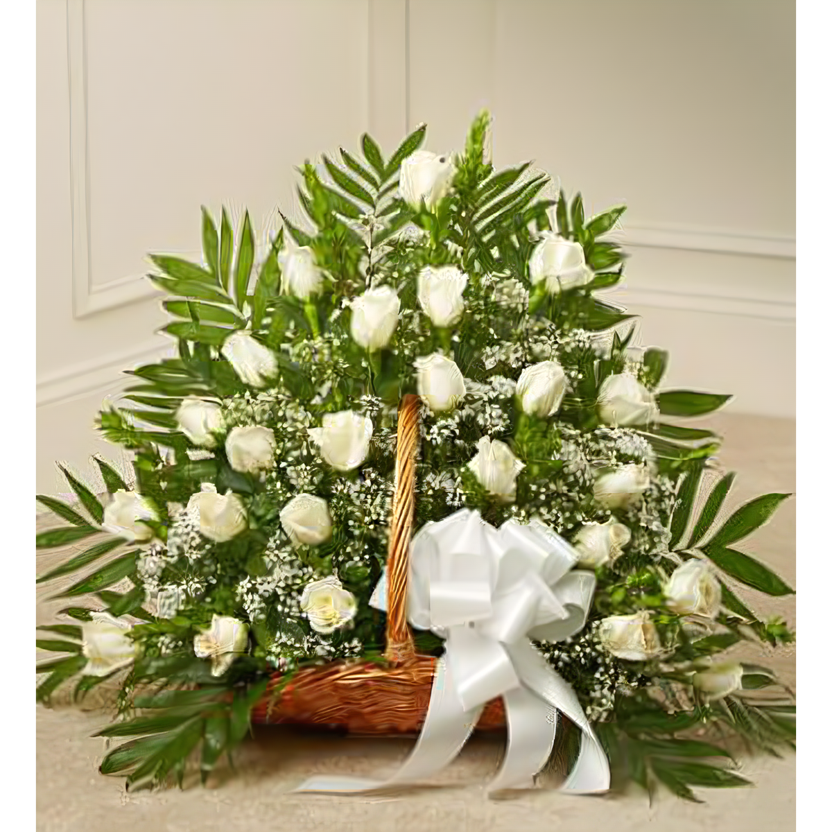 Sincerest Sympathies Fireside Basket - White - Funeral &gt; For the Service