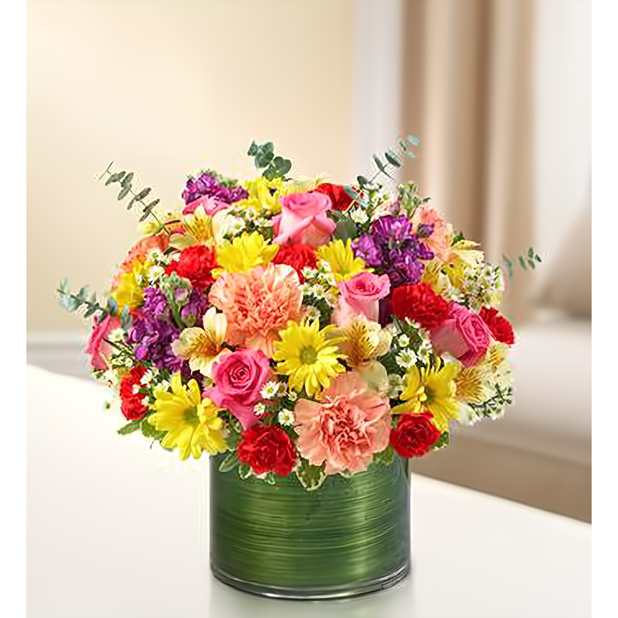 Cherished Memories - Multicolor Bright - Funeral > Vase Arrangements