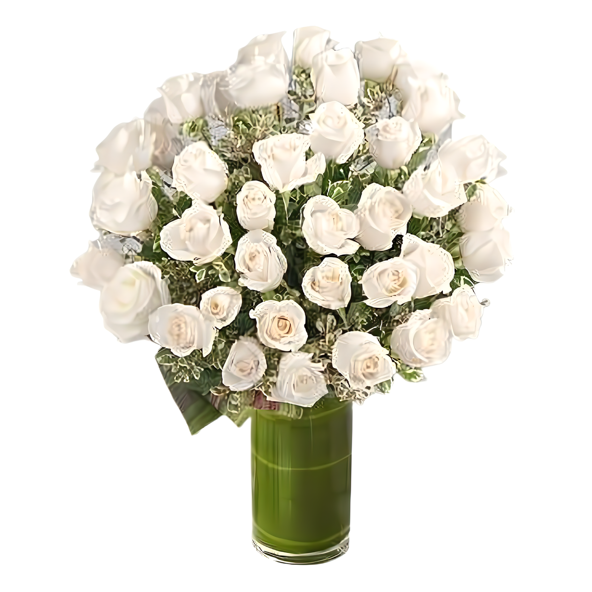 Luxury Rose Bouquet - 48 Premium White Long Stem Roses - Products &gt; Luxury Collection