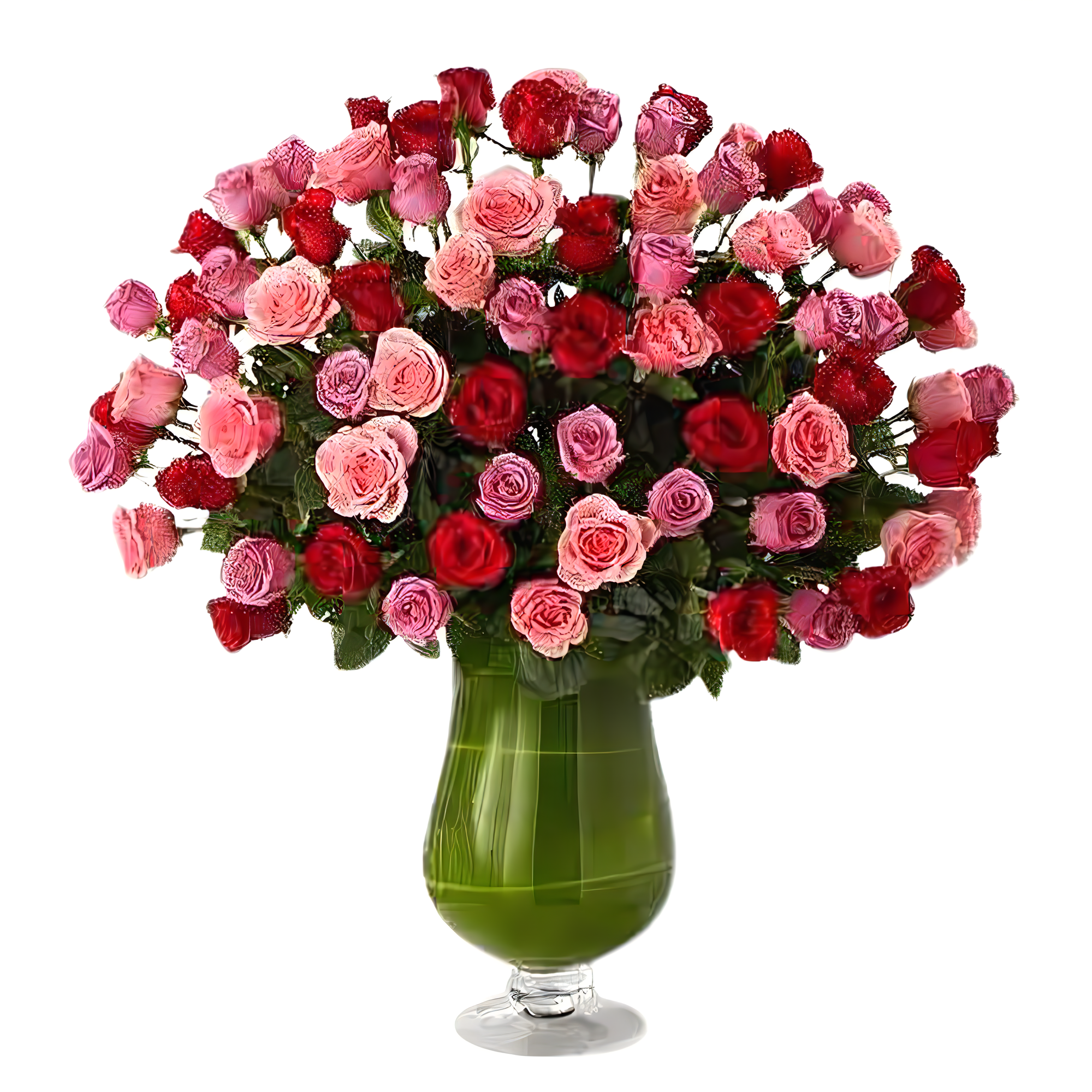 Luxury Rose Bouquet - 24 Premium Red, Pink, & Lavender Long-Stem Roses - Products > Luxury Collection