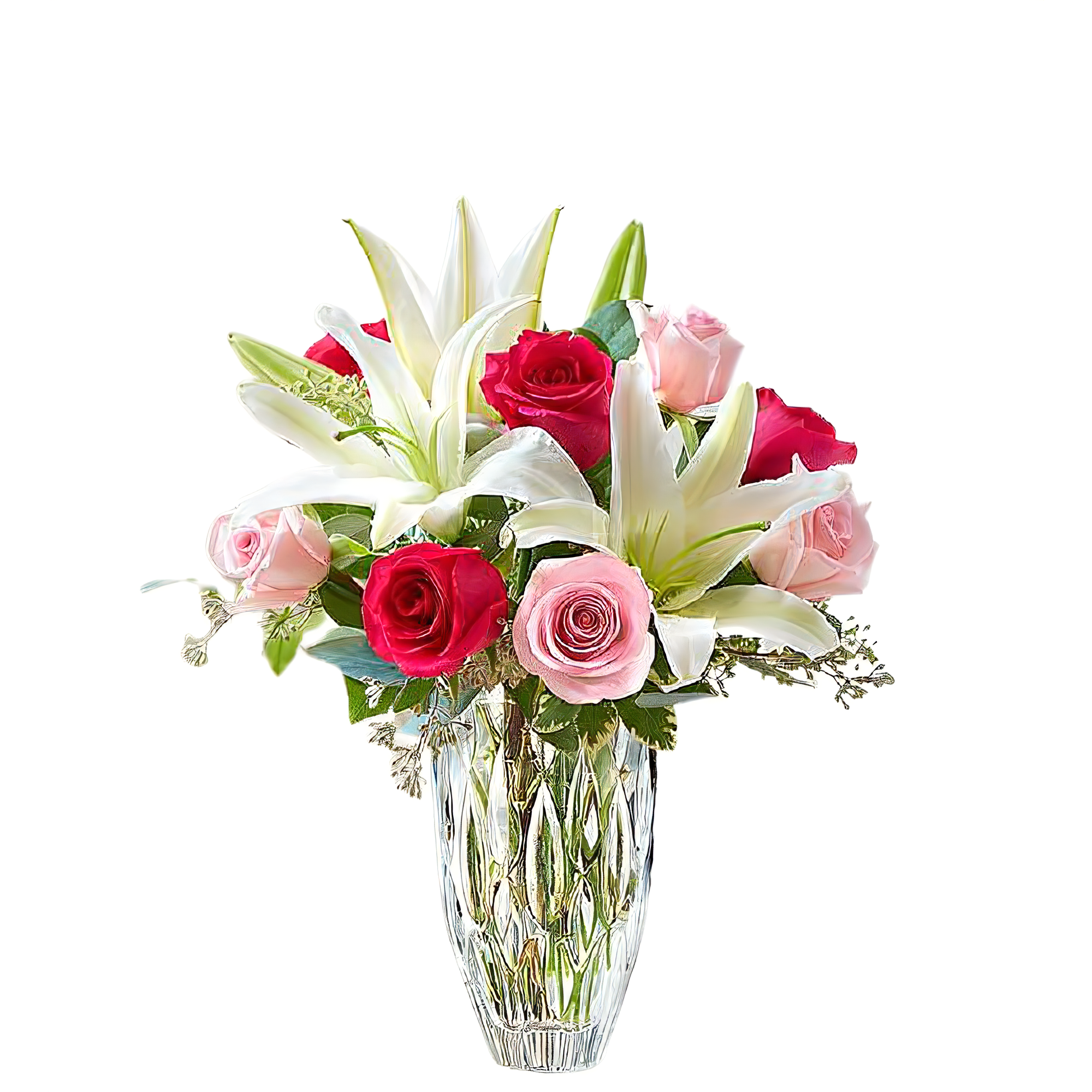 Marquis by Waterford Rose and Lily Bouquet - Seasonal > Mother's Day - 5/9